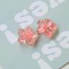 Parche de flor de purpurina fresca y pequeña japonesa y coreana, accesorios de resina para hacer tú mismo, pendientes bonitos, accesorios para el cabello, material de carcasa de teléfono móvil al por mayor