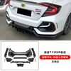 Adequado para Civic de Décima Geração Modificado Kit Completo de Para-choque Dianteiro Grande e Para-choque Traseiro Conjunto Completo de Grade Frontal Kit de Para-choque