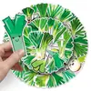 50 Pegatinas de Dibujos Animados de Cebolla Verde, Comida de Verdura Verde, Taza Térmica Decorativa Impermeable, Cuaderno, Pegatina Guka al por Mayor