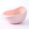 Bacia Multifuncional Doméstica Espessada Vazada para Lavar Arroz Cesto para Lavar Arroz Cesto para Lavar Arroz Bacia Doméstica Plástica Cesto para Lavar Legumes Cesto para Escorrer Frutas e Legumes