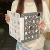 Funda Miffy estrella de cuero negro adecuada para iPad Air 8/7, mini 7/6, anti-doblez Pro caricatura 11ª generación