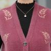 Chaleco de mamá primavera, otoño e invierno para vestir estilo occidental visón terciopelo cárdigan de punto chaleco suelto para mujeres de mediana edad y ancianas fábrica