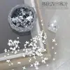 Celebridad de Internet Nuevo Estilo Japonés Plata Estrella de Cuatro Puntas Lentejuela Decoraciones para Uñas Estrella Brillante Hada Parche para Uñas Decoración