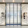 Cortina de Porta de PVC Macio, Espessada, Isolante Térmico, Bloqueadora de Vento Magnética, Cortina Divisória à Prova de Vento Comercial, Cortina de Ar Condicionado, Cortina Divisória Transparente de Plástico