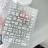 Ano Novo Vermelho Gong Xi Fa Cai Nail Art Adesivo Em Relevo diy Boa Fortuna Adesivo De Unha Jóias SL