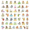 50 peças de adesivos educacionais e divertidos, fofos e inspiradores, apresentando animaizinhos, para cadernos, material de papelaria, malas e garrafas de água