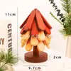 Um Tapete Isolante Cor Nogueira Preta para Tigelas Tapete de Mesa Decoração de Mesa Árvore de Natal Francesa Anti-Queimadura Tapete Isolante