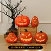Decoraciones de linternas de calabaza de Halloween, accesorios para crear un ambiente festivo, arreglos de escenas, decoraciones para entradas, bares y tiendas, decoraciones nocturnas