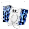 Aplicável para Película de Capa de Celular Apple Duo com Suporte Giratório Integrado Capa Anti-queda Dobrável para iPhone Duo