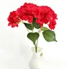 Hortensia Simulada Sensación Hidratante Adornos para el Hogar Sala de Estar Decoración de Mesa Flor Artificial Hortensia Verde Exquisita Retro Festivo