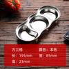 Acero Inoxidable 304 Plato para Condimentos para Hot Pot Japonés y Coreano Plato para Dip para Barbacoa Plato Pequeño Dos Ollas Tres Ollas Plato Coreano Dorado