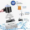 Válvula de Agua de Acero Inoxidable 304 220V Válvula Electromagnética Válvula de Tubería de Control Eléctrico Válvula de Agua Normalmente Cerrada Válvula de Aceite