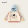 Colección de Suéteres para NiñosSuéter de Punto Suave y Acogedor para Niño Pequeño, Tejido de Punto Rayado para Bebé, Suéter para Niño con Manga Raglán
