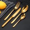 Amazon Transfronteiriço Aço Inoxidável 304 Estilo Ocidental Faca Garfo Colher de Hotel Faca Garfo Colher de Bife Garfo de Jantar Faca de Jantar Louça
