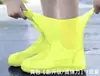 Cubrezapatos Impermeables Antideslizantes Engrosados Resistentes al Desgaste Cubrezapatos de Lluvia Látex Protección contra la Lluvia al Aire Libre Cubrezapatos de Bota Media Portátiles para Hombres y Mujeres