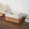 Cesta de Almacenamiento de Bambú Multifuncional Caja para Artículos Varios de Escritorio Estilo Simple Hogar Amazon Caja de Almacenamiento de Bambú Comercio Exterior