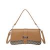 2025 primavera y verano nuevo contraste de color de textura bolso cuadrado pequeño retro moda alto valor de color bolso bandolera popular para ir al trabajo bolso de mujer