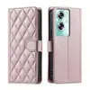 Adecuado para Funda de Teléfono de Cuero con Patrón de Espiga y Correa Cruzada para Opporeno 14 Pro Reno 13F/12 con Ranura para Tarjetas