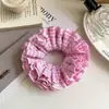 Novo Scrunchie Listrado de Cintura Fina para Primavera e Verão, Faixa de Cabelo Elegante Estilo Universitário para Coque, Acessório de Cabelo Versátil