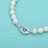 Plata de ley S925 giro doble anillo hebilla collar de perlas de cristal hebilla de cierre accesorios pulsera de cuentas DIY hebilla de conexión