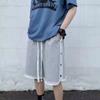 Shorts Deportivos Abotonados Ropa Exterior para Hombre Verano Estudiantes Moda Coreana Sueltos Rectos Casuales Ropa para Hombre