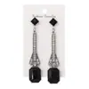 Fiesta de Baile Transfronteriza Pendientes de Gema Joyería Moda Europea y Americana Creativo Retro Gota de Agua Borla Pendientes Largos Venta al por Mayor