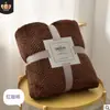 Manta de rejilla de piña gruesa transfronteriza, manta de franela, manta de aire acondicionado, manta de vellón de coral de regalo, manta para coche