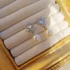Pendientes Radiantes de Aguja de Plata 925 para Mujer, Diseño de Nicho, Lujo Ligero, Pendientes de Perlas de Agua Dulce Natural de Gama Alta, Perlas de Zhuji
