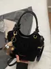 Bolso de mano tipo cubo de moda y único estilo coreano, estilo simple para el día a día, para mujer, bolso cruzado de diseño de nicho versátil casual