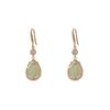 Gancho para Oreja Tulipán Ojo de Gato de Micro Diamante Famoso en Internet Diseño Distintivo de Nicho Pendientes Versátiles Pendientes de Moda de Lujo Ligero