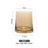 Suministro directo de fábrica taza trapezoidal colorida taza de agua resistente al calor taza de vela galvanizada taza de vela de vidrio creativo ámbar vela