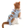 Ropa de Esterilización para Gatos, Ropa Quirúrgica para Gatas, Ropa Transpirable sin Leche, Ropa Postoperatoria para Gatos Machos Anti-Lameduras