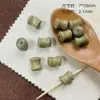 Estilo Antigo Estilo Chinês Seção Quadrada de Bambu Gato Pote de Mel Contas Soltas Madeira Coleção Artesanal DIY Materiais para Miçangas