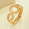Pulsera Abierta Geométrica Irregular de Metal Europea y Americana, Personalizada, Exagerada, Simple, de Nicho, Joyería de Mano de Alta Gama para Mujeres