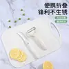 Cuchillo Curvo Pequeño Plegable de Acero Inoxidable Cuchillo para Plátano Cuchillo para Melón Fruta Cuchillo Pelador Set de Cuchillos Pelador de Piña Cuchillo Douyin Dropshipping