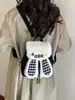 Transfronteiriço 2026 Nova Moda Estilo Coreano Elegante Estilo Executivo Mochila de Pelúcia para Mulheres Mochila de Grande Capacidade