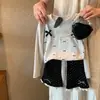 Conjunto de Roupa de Primavera para Meninas: Calça Pantalona Infantil de Bolinhas com Laço, Body Falso de Duas Peças Manga Longa para Bebê, Estilo Elegante e da Moda
