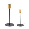 Candelabro de hierro forjado transfronterizo al por mayor, cena romántica a la luz de las velas para el Día de San Valentín, decoración de escritorio, candelabro decorativo de restaurante occidental de alta gama