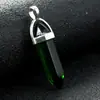 Acessórios de pingente de bala de coluna hexagonal mais vendidos na Amazon, colar de vidro, joias de venda quente para comércio exterior, atacado