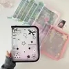 Álbum de Hojas Sueltas de Dibujos Animados a Color A5 Bolsa con Cremallera de PVC para Recibos Postales Álbum de Almacenamiento Álbum de Tarjetas de Abanico de 3 pulgadas