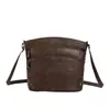 2026 Nova Bolsa Transversal de Couro Macio Feminina de Ombro Único com Múltiplos Compartimentos de Grande Capacidade Bolsa para Mãe Casual para Meia-Idade