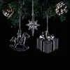 Colgante Decorativo Acrílico de Navidad, Colgante Decorativo de Atmósfera Navideña de Cristal de Alta Transparencia, Accesorios Decorativos Creativos para Colgar en el Árbol