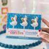 Vela con tema de cisne coreano transfronteriza Cuatro Estaciones suministros para hornear pasteles fiesta cumpleaños Vela de luz dorada de amor