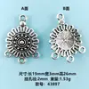 Múltiplos Estilos de Pingentes de Flores Frescas Flores Pequenas DIY Acessórios de Joias Liga de Zinco Charms para Colar Bolsa Atacado