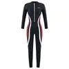 Traje de neopreno de manga larga y pantalón largo transfronterizo para mujer de talla grande con cremallera, traje de baño de una pieza de 90 kg para deportes de surf para mujer