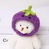 Muñeca de Verdura Tejida a Crochet Hecha a Mano de Peluche Original Oso Autocrítico con Gorro Vestido Hecho a Mano DIY Accesorios Suaves y Lindos