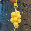 Chaveiro Pingente Criativo e Fofo de Cacho de Uvas Transparente em Acrílico Acessórios para Bolsa Feminina Pingente Pequeno Presente