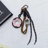 Nuevo Colgante de Donut de Piel Sintética Huayang, Llavero para Bolso, Correa para Teléfono, Accesorio Decorativo Tejido