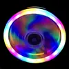 Ventoinha de Resfriamento para Computador Dual Aurora 12cm Ventoinha Dupla Aurora com Dupla Abertura Ventoinha de Gabinete RGB Ventoinha Phantom