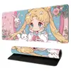 Mouse Pad Bonito de Anime com Borda Travada, Mouse Pad de Tecido Grande, Mouse Pad para Laptop, Mouse Pad de E-Sports, Mouse Pad para Teclado de Mesa